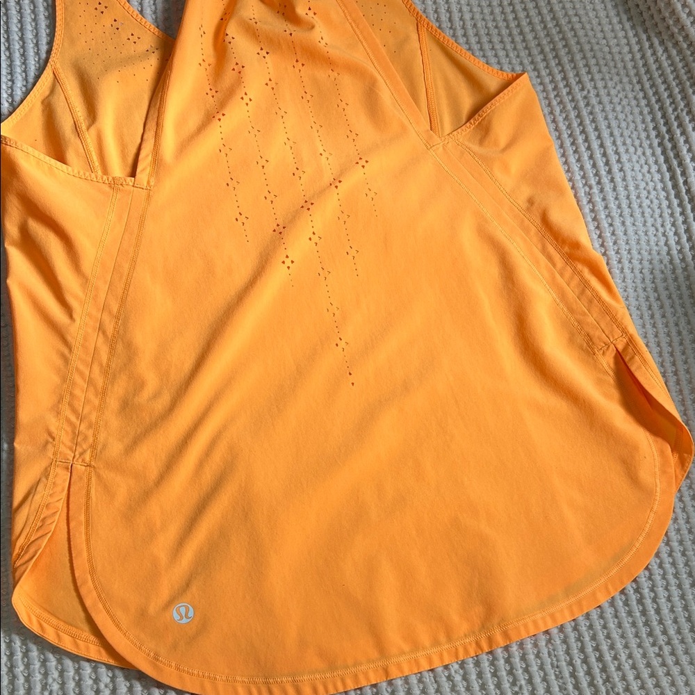 Lululemon Orange Tank Top